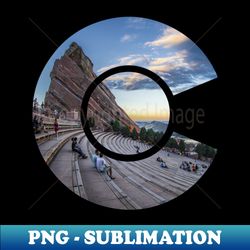 colorado red rocks amphitheater - vintage sublimation png download - unleash your creativity