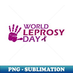 world leprosy day symbolic hand print - modern sublimation png file - revolutionize your designs