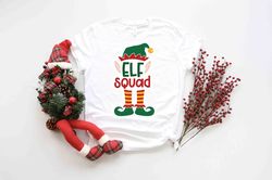 elf squad shirt, elf shirt, santas elf merry christmas matching family christmas shirts sweatshirts, elf tees, cute chri