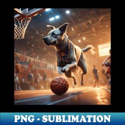 basketball dog - trendy sublimation digital download - bold & eye-catching