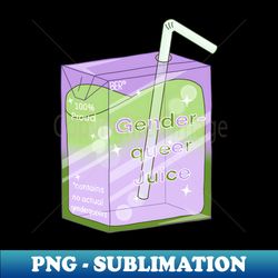 genderqueer juice pride juice box - signature sublimation png file - spice up your sublimation projects