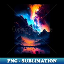 magic amidst chaos cosmic views - retro png sublimation digital download - vibrant and eye-catching typography