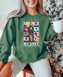 buddy the era tour sweatshirt, christmas elf sweater, ts era tour elf shirt, christmas crewneck, xmas tee, christmas gif