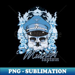 muertos captain - png transparent sublimation design - revolutionize your designs