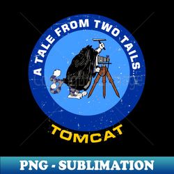 f-14 tomcat - a tale from two tails - blue grunge style - instant sublimation digital download - bold & eye-catching