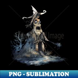 halloween spooky scary witch horror witch - trendy sublimation digital download - capture imagination with every detail