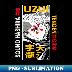 uzui tengen l demon slayer anime - retro png sublimation digital download - transform your sublimation creations