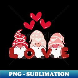 gnome valentines day 2023 - digital sublimation download file - unlock vibrant sublimation designs