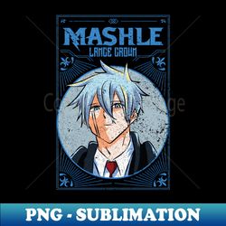 mashle magic and muscles lance crown grunge style - exclusive sublimation digital file - perfect for sublimation art