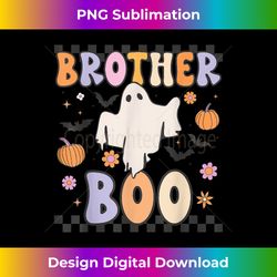 Brother Boo Retro Groovy Ghost Halloween Family Matching - Deluxe PNG Sublimation Download - Spark Your Artistic Genius