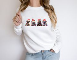 christmas santa hat dog t-shirt, dog family t-shirts, puppies dog shirt, christmas gifts, funny christmas dogs, dog mom