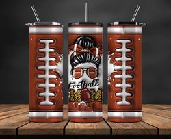 3d football mom tumbler wrap, football mama tumbler png, american football tumbler wrap 146