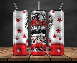 3d football mom tumbler wrap, football mama tumbler png, american football tumbler wrap 147