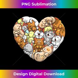 cat for men women heart valentine day cat lover kitten - innovative png sublimation design - reimagine your sublimation pieces