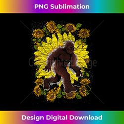 sunflower sasquatch conspiracy theory yellow flower bigfoot - chic sublimation digital download - customize with flair