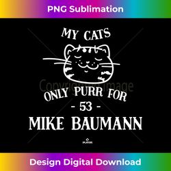 cat lovers for mike baumann baltimore mlbpa long sleeve - eco-friendly sublimation png download - ideal for imaginative endeavors