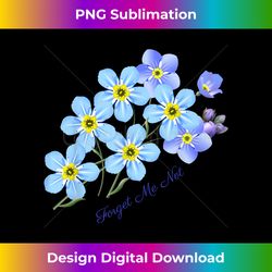 forget-me-not t- botanical for women - artisanal sublimation png file - animate your creative concepts