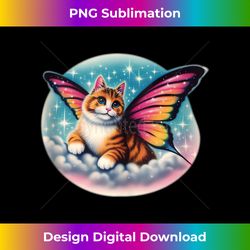 extremely cute cat fairy - 90s nostalgic style design tank top - eco-friendly sublimation png download - enhance your art with a dash of spice