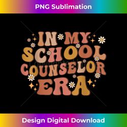 retro in my school counselor era back to school women - artisanal sublimation png file - channel your creative rebel