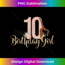 10th birthday girl gymnastics boho gymnast double digits - classic sublimation png file - spark your artistic genius