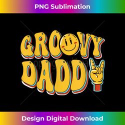 family matching t retro birthday party groovy daddy - classic sublimation png file - access the spectrum of sublimation artistry
