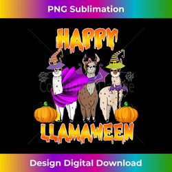 happy llamaween llama witch pumpkins halloween - classic sublimation png file - spark your artistic genius