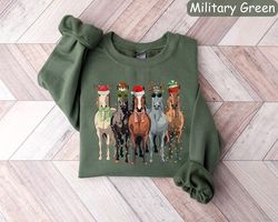 horse christmas sweatshirt, western christmas horse shirt, womens christmas sweater, funny christmas shirt, horse lover