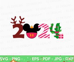 christmas mouse ear svg, christmas 2024 svg, holiday season svg, family christmas svg, christmas gift svg, png svg files