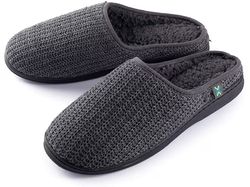 roxoni mens wool slip-on comfortable knit house slipper