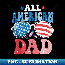 all american dad sunglasses 4th of july family matching - instant png sublimation download - defying the norms
