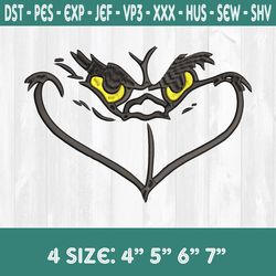 grinch face embroidery designs , christmas embroidery designs, grinch embroidery designs, grinch christmas embroidery