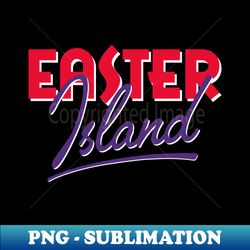easter island  retro vacation design - instant png sublimation download - perfect for sublimation art