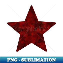 ruby star - modern sublimation png file - stunning sublimation graphics