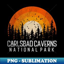 carlsbad caverns us national park new mexico vintage - instant sublimation digital download - bold & eye-catching