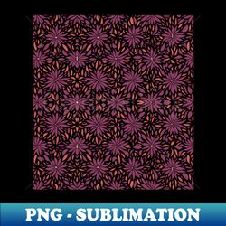 seamless floral pattern with flowers and leaves - instant sublimation digital download - bold & eye-catching