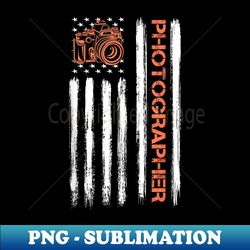 vintage american flag camera photographer photography s - aesthetic sublimation digital file - unleash your creativity