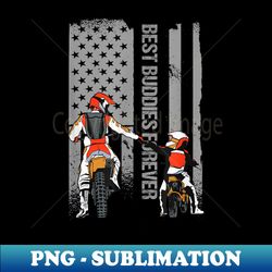 motocross dirt bike fathers day best dad american flag - decorative sublimation png file - revolutionize your designs