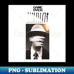 game over - png transparent digital download file for sublimation - fashionable and fearless