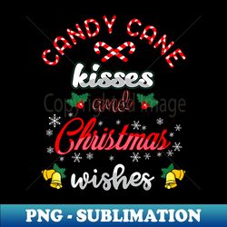 candy cane wishes and christmas wishes holiday peppermint - retro png sublimation digital download - bold & eye-catching