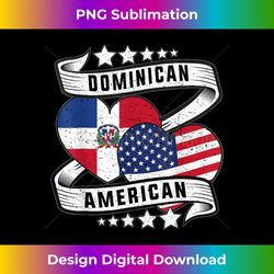 dominican and american shirt half american half dominican - crafted sublimation digital download - lively and captivating visuals