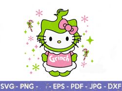 green cat grinc svg, cricut,christmas svg, grinc christmas svg, silhouette vector cut, instant download