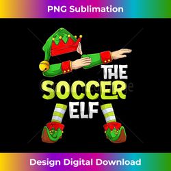 dabbing elf christmas football player the soccer elf tank top - chic sublimation digital download - reimagine your sublimation pieces