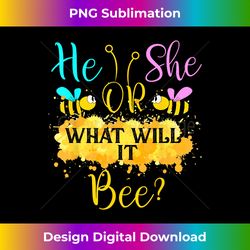 gender reveal what will it bee - he or she - sleek sublimation png download - channel your creative rebel