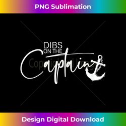 dibs on the captain tank top - sophisticated png sublimation file - tailor-made for sublimation craftsmanship