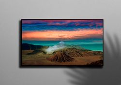 mountain landscape 3d canvas, canvas home decor, canvas art, mountain landscape, view artwork, nature view art canvas, w