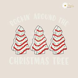 rockin around the christmas tree svg digital cricut file