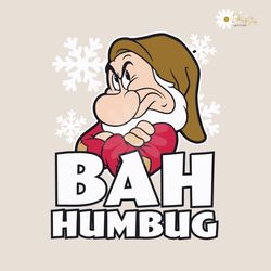 bah humbug grumpy dwarf christmas svg for cricut files