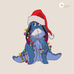 cute eeyore winnie the pooh christmas svg cricut files