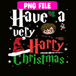have a very harry christmas svg