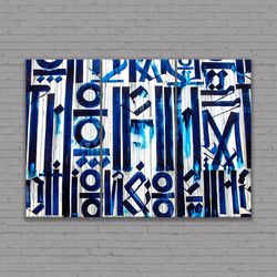 Retna Calligraphy Canvas, Retna Calligraphy Canvas Wall Art, Retna Calligraphy Street Art Poster, Hight Quality Canvas D